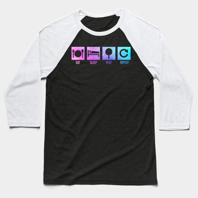 ping pong Baseball T-Shirt by Mandala Project